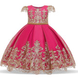 Toddler Girls Sequin Gown Dress Girls' Wear Female Older Children's Dress Sequined Princess Dress Lace