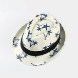 Italian Fedora Hats Spring and Summer Casual Short Brim Top Hat Vacation