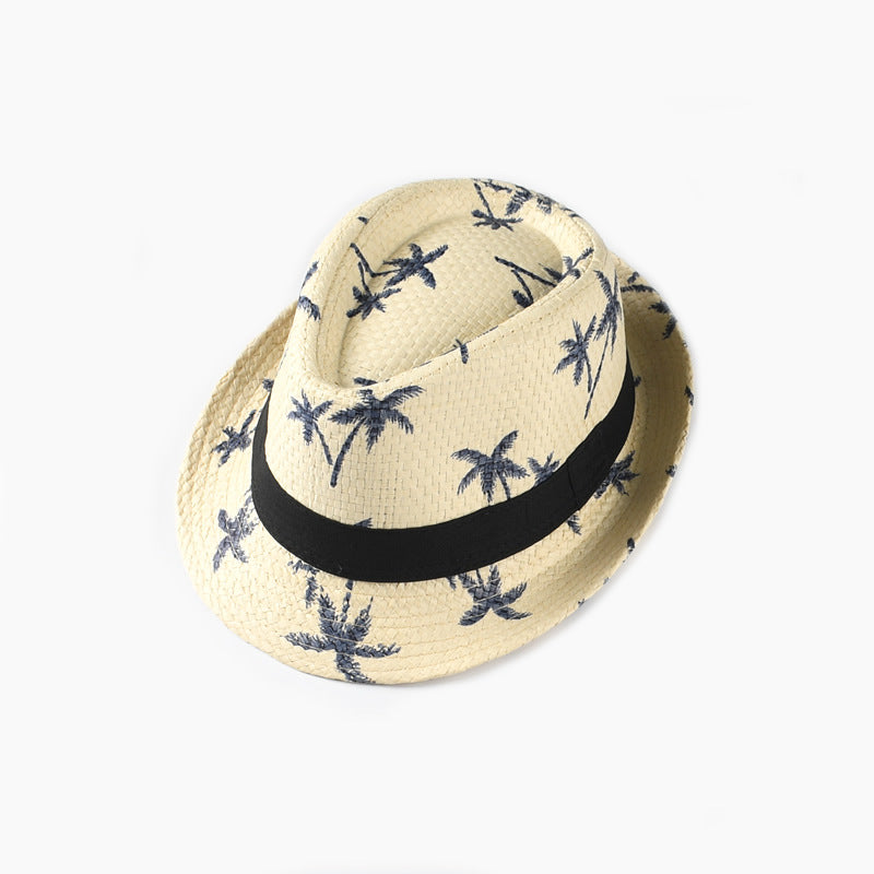 Italian Fedora Hats Spring and Summer Casual Short Brim Top Hat Vacation