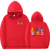 Travis Scott Astroworld Hoodie Men and Women Velvet Padded Hooded Sweatshirt