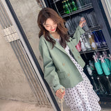 Cute Leather Jacket Women's Spring Loose B Jacket Top Clothes