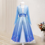 Halloween Frozen Dress Toddler Frozen2 Princess Elsa Children's Full Dress Dress
