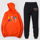 Travis Scott Astroworld Hoodie & Pant 2 Piece Set Printed Men and Women Fashion Casual Top