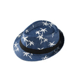 Italian Fedora Hats Spring and Summer Casual Short Brim Top Hat Vacation