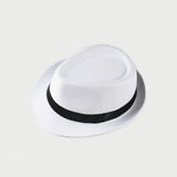 Mens Kentucky Derby Hats Summer Beach Fedora Hat Vacation Casual Hat