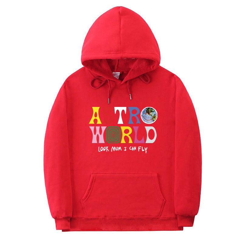 Travis Scott Astroworld Hoodie Men and Women Velvet Padded Hooded Sweatshirt