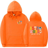 Travis Scott Astroworld Hoodie Men and Women Velvet Padded Hooded Sweatshirt