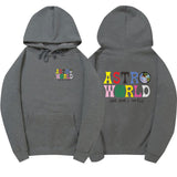 Travis Scott Astroworld Hoodie Men and Women Velvet Padded Hooded Sweatshirt