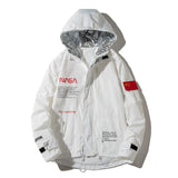 NASA Varsity Jacket Winter Menswear Hooded Jacket Cotton-Padded Jacket