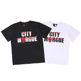 City Morgue Vlone T Shirt Men's Personality Fashion Short-Sleeved Bottoming Shirt