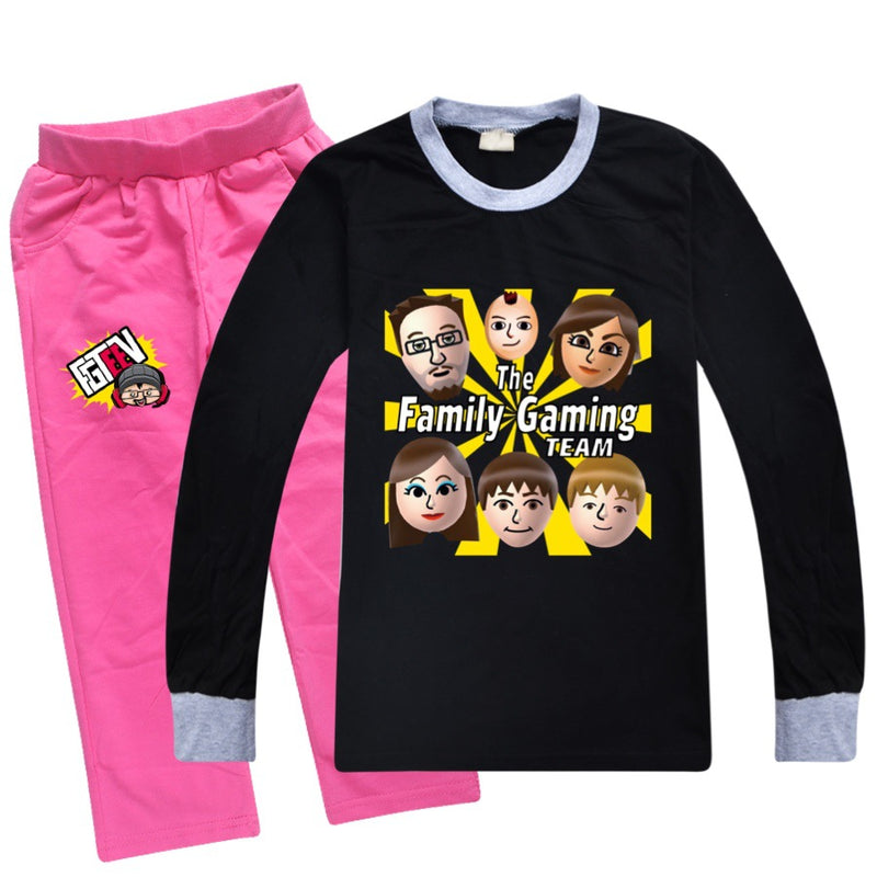 Fgteev T Shirt Long Sleeve T-shirt Trousers