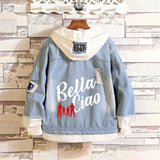 Comic Denim Jacket Men's and Women's Spring and Autumn Fashion Casual Denim Jacket