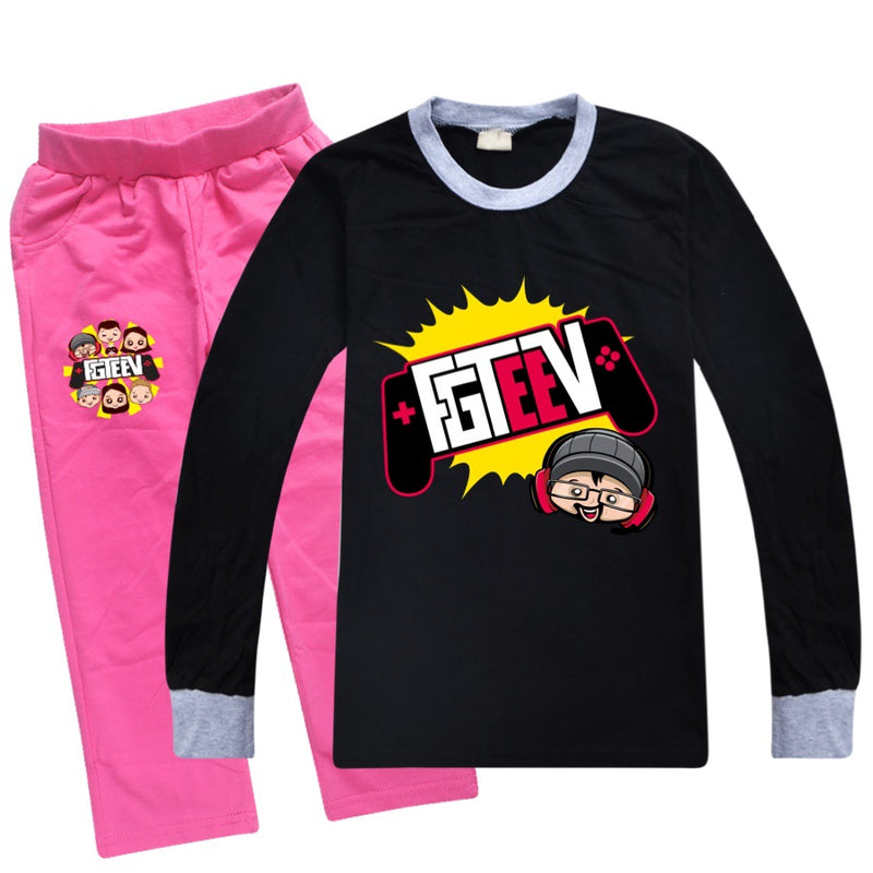 Fgteev Long-Sleeved T-shirt Trousers