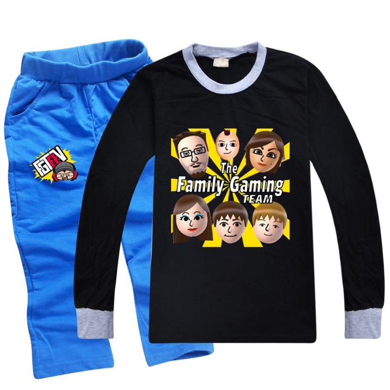 Fgteev T Shirt Long Sleeve T-shirt Trousers