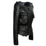 Leather Biker Coat Gothic Leather Jacket Women Pu Jackets plus Size Coat Motorcycle Clothing