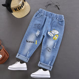 Spring and Autumn Boys' Denim Trousers Jeans Jeans for Children