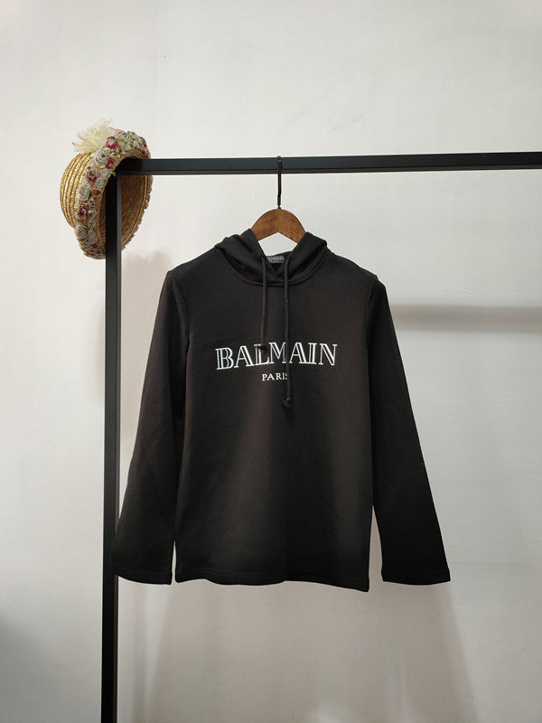 T Shirt Balmain Spring Gilding Letters Cotton Hooded Sweater