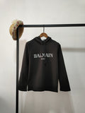 T Shirt Balmain Spring Gilding Letters Cotton Hooded Sweater
