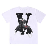 City Morgue Vlone T Shirt Men's Personality Fashion Short-Sleeved Bottoming Shirt