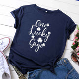 Saint Patrick's Day Closing Summer Pro Touch Printed round Neck Short Sleeve T-shirt