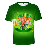 Saint Patrick's Day Closing 3D Short-Sleeved T-shirt
