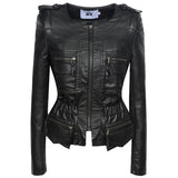 Leather Biker Coat Gothic Leather Jacket Women Pu Jackets plus Size Coat Motorcycle Clothing