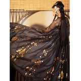 Chinese Traditional Dress Red Mop Chest-High Dress