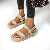 Flat Dress Sandals Summer Flat Platform Plus Size Open Toe Casual Sandals