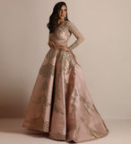 Bohemian Chic Wedding Guest Dress Glossy Silk Gilding Large Sleeve Dress Banquet Sexy Evening Dress