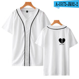 Baggy Baseball Jersey Short Sleeve Summer Baseball Uniform Men'S Baseball Shirt