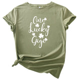 Saint Patrick's Day Closing Summer Pro Touch Printed round Neck Short Sleeve T-shirt