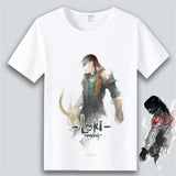 Marvel T Shirt Anime Clothes Captain America Iron Man Short Sleeve T-shirt