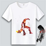 Marvel T Shirt Anime Clothes Captain America Iron Man Short Sleeve T-shirt