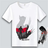 Marvel T Shirt Anime Clothes Captain America Iron Man Short Sleeve T-shirt