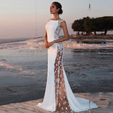 Women Lace Wedding Dress Women's Sexy Dress Banquet Evening Dress