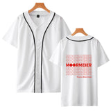 Baggy Baseball Jersey Short Sleeve Summer Baseball Uniform Men'S Baseball Shirt