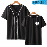 Baggy Baseball Jersey Short Sleeve Summer Baseball Uniform Men'S Baseball Shirt