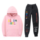 Travis Scott Astroworld Hoodie & Pant 2 Piece Set Hooded Sweater Set Set