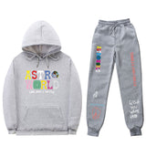 Travis Scott Astroworld Hoodie & Pant 2 Piece Set Hooded Sweater Set Set