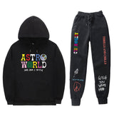 Travis Scott Astroworld Hoodie & Pant 2 Piece Set Hooded Sweater Set Set