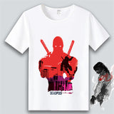 Marvel T Shirt Anime Clothes Captain America Iron Man Short Sleeve T-shirt