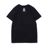 WGM Shirt Spring and Summer Cartoon Printed T-shirt Casual round Neck Loose T Short Sleeve