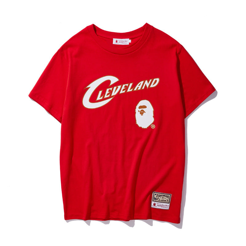 WGM Shirt Summer Cotton Printed T-shirt Men's Casual
