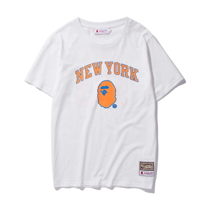 WGM Shirt Summer Cotton Printed T-shirt Men's Casual