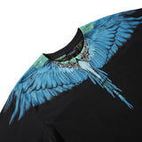 Marcelo Burlon T Shirt MB Jungle Blue Wings Seamless Printing Men and Women Same Style