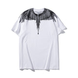 Marcelo Burlon T Shirt MB Wings Pattern Men and Women Same Style Pure Cotton