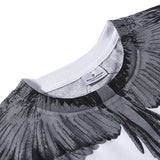 Marcelo Burlon T Shirt MB Wings Pattern Men and Women Same Style Pure Cotton