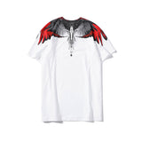 Marcelo Burlon T Shirt MB Wings Pattern Pure Cotton Men and Women Same Style