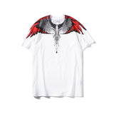 Marcelo Burlon T Shirt MB Wings Pattern Pure Cotton Men and Women Same Style