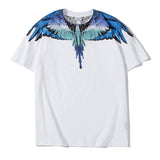 Marcelo Burlon T Shirt MB Wings Pattern Pure Cotton Men and Women Same Style